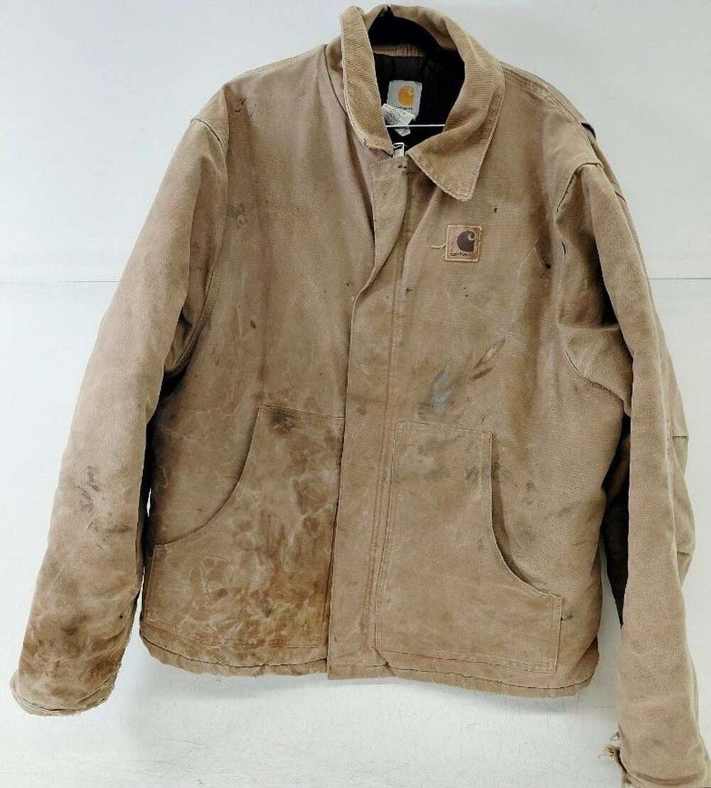 Carhartt J22 SDL Traditional Coat Size XL Tall Brown Duck Work Jacket